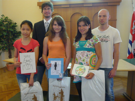 Předávání cen na MěÚ v Nymburce