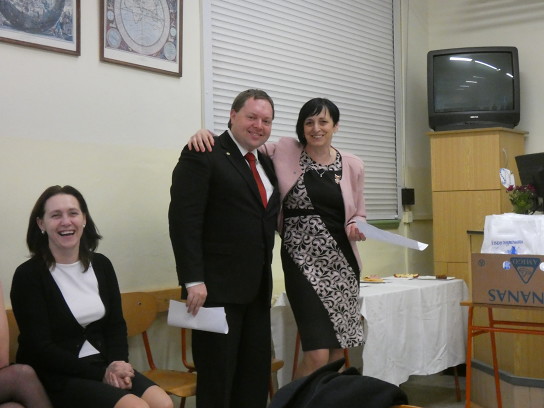 Předsedové komisí L. Bubeníková a M. Soukup s členkou komise R. Mlázovskou (v popředí)