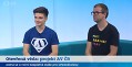 T. Ďurčanský, stážista Otevřené vědy, ve Studiu 6 České televize