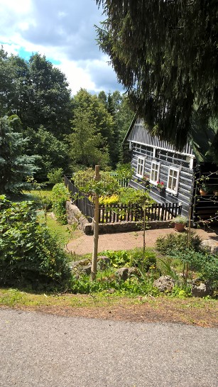 chalupa v Jeseníkách (po dešti)