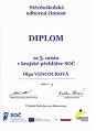 KK SOČ 2019 - Diplom Olgy Vencourové